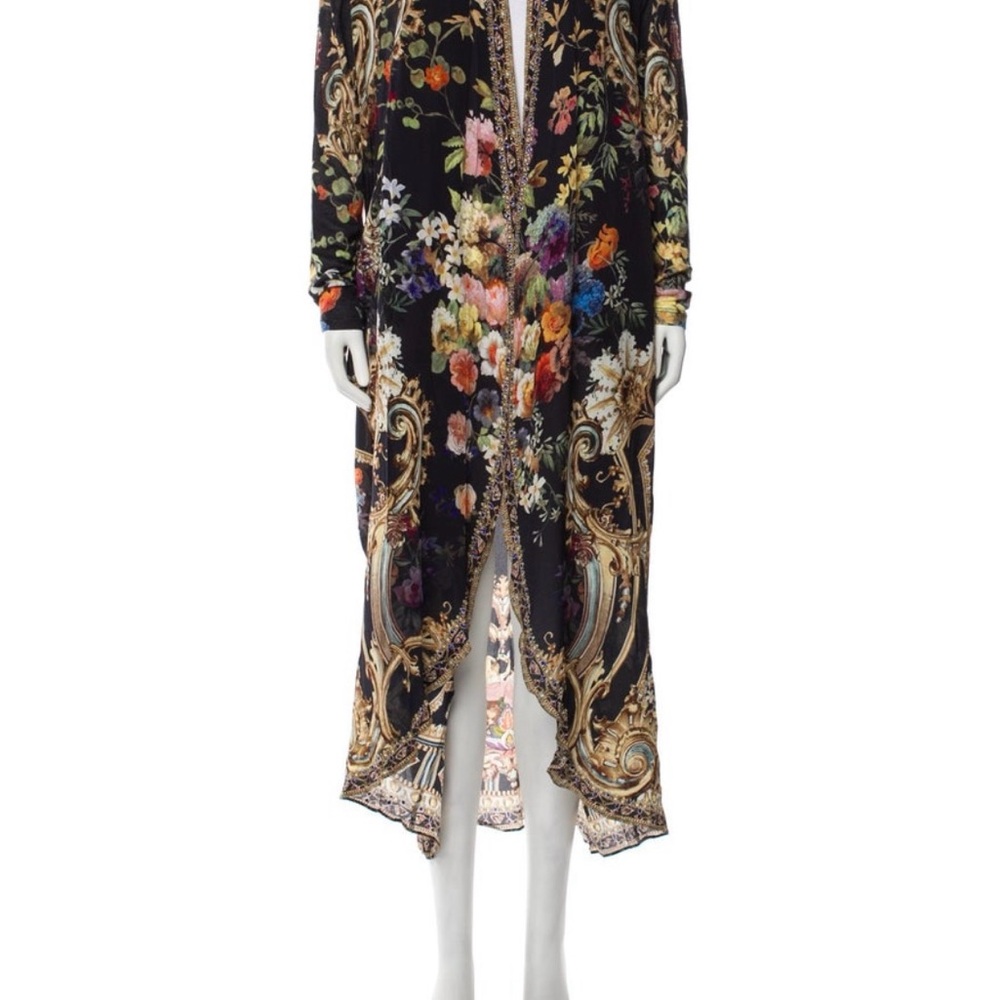 Floral Long Kimono Cardigan